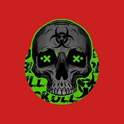 Свитшот хлопковый мужской SKULL TOXIC, цвет: красный — фото 2