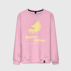 Свитшот хлопковый мужской Дети императора лого винтаж, цвет: светло-розовый