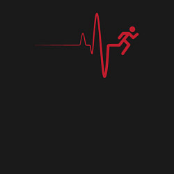 Свитшот хлопковый мужской ПУЛЬС - БЕГ, цвет: черный — фото 2