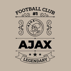 Свитшот хлопковый мужской Ajax: Football Club Number 1 Legendary, цвет: миндальный — фото 2