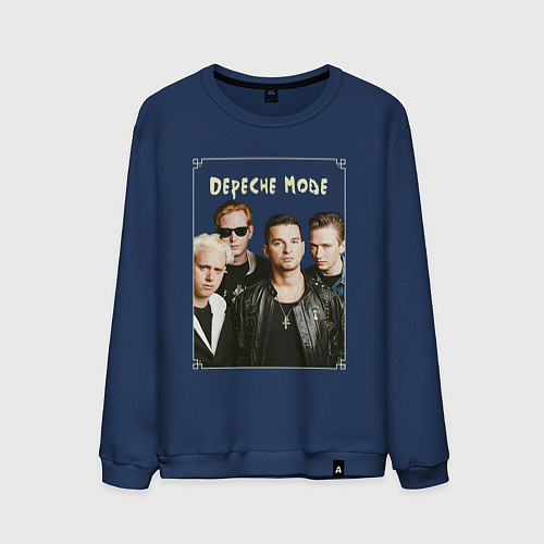 Мужской свитшот Keep Calm and Enjoy the Silence - Depeche Mode / Тёмно-синий – фото 1
