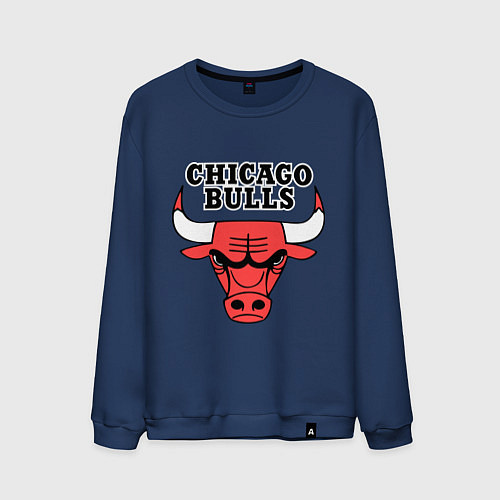 Мужской свитшот Chicago Bulls / Тёмно-синий – фото 1