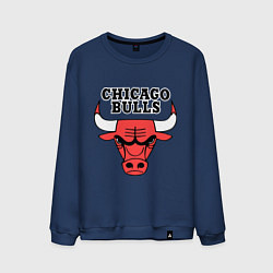 Свитшот хлопковый мужской Chicago Bulls, цвет: тёмно-синий