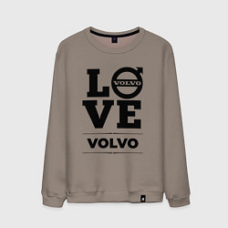 Свитшот хлопковый мужской Volvo Love Classic, цвет: утренний латте