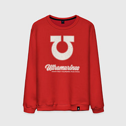 Свитшот хлопковый мужской Ультрамарины винтаж лого, цвет: красный