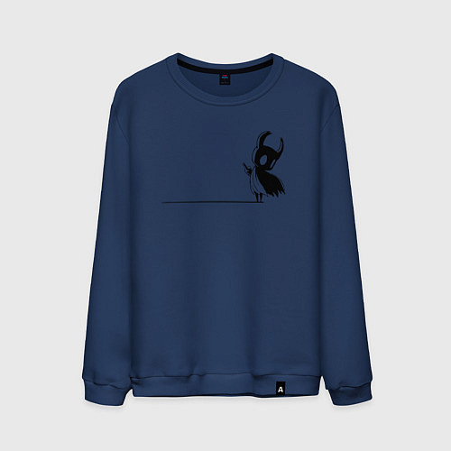 Мужской свитшот Hollow Knight на краю / Тёмно-синий – фото 1