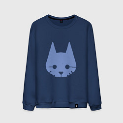 Свитшот хлопковый мужской Stray Blue, цвет: тёмно-синий