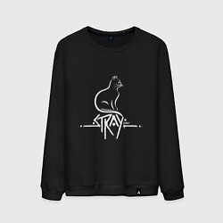 Свитшот хлопковый мужской Stray Life, цвет: черный