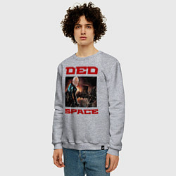Свитшот хлопковый мужской DED SPACE, цвет: меланж — фото 2