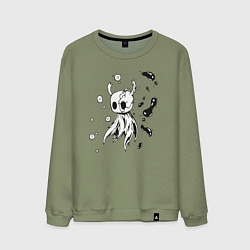 Свитшот хлопковый мужской Hollow Knight game, цвет: авокадо