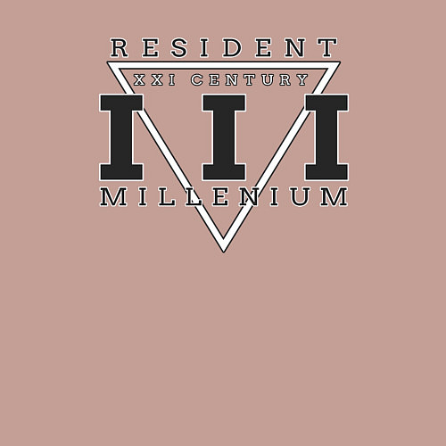 Мужской свитшот Резидент III тысячелетия XXI века / Пыльно-розовый – фото 3