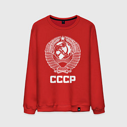 Свитшот хлопковый мужской Герб СССР, цвет: красный