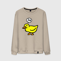 Мужской свитшот Утка осуждает