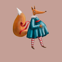 Свитшот хлопковый мужской Беременная лисица, цвет: пыльно-розовый — фото 2