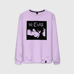 Свитшот хлопковый мужской The Cure Роберт Смит, цвет: лаванда