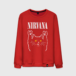 Мужской свитшот Nirvana rock cat