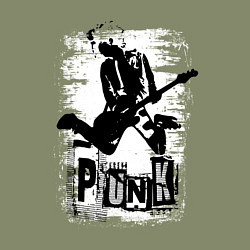 Свитшот хлопковый мужской Punk jump, цвет: авокадо — фото 2