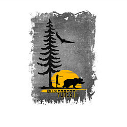 Свитшот хлопковый мужской Леди и медведь, цвет: белый — фото 2