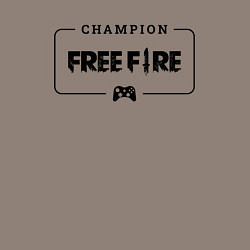 Свитшот хлопковый мужской Free Fire gaming champion: рамка с лого и джойстик, цвет: утренний латте — фото 2