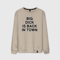 Мужской свитшот BIG DICK IS BАCK TOWN