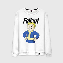Свитшот хлопковый мужской Fallout blondie boy, цвет: белый