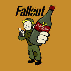 Свитшот хлопковый мужской Fallout nuka vodka, цвет: горчичный — фото 2