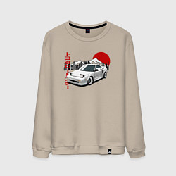 Свитшот хлопковый мужской Toyota Mr2 w10, цвет: миндальный