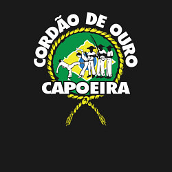 Свитшот хлопковый мужской Capoeira - Cordao de ouro flag of Brazil, цвет: черный — фото 2