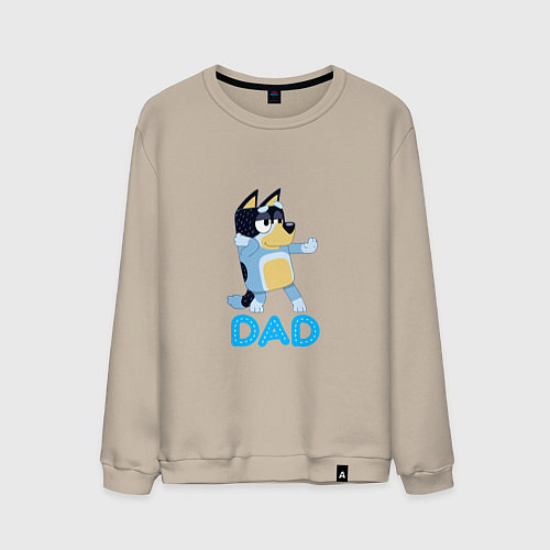 Мужской свитшот Doggy Dad / Миндальный – фото 1