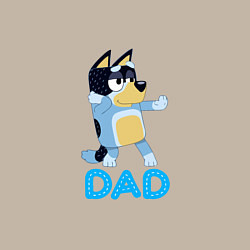 Свитшот хлопковый мужской Doggy Dad, цвет: миндальный — фото 2