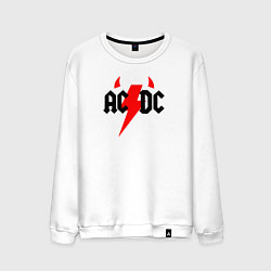 Мужской свитшот AC DC - рога
