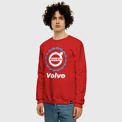 Свитшот хлопковый мужской Volvo в стиле Top Gear, цвет: красный — фото 2