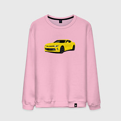 Свитшот хлопковый мужской Chevrolet Camaro American Car, цвет: светло-розовый