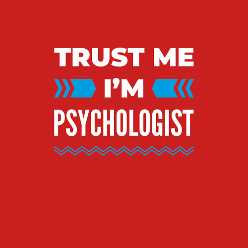Мужской свитшот Trust me Im psychologist / Красный – фото 3
