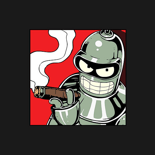 Мужской свитшот Smoke Bender / Черный – фото 3