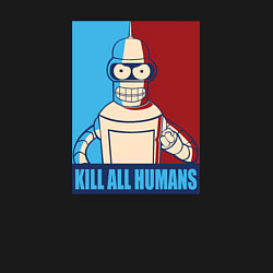 Свитшот хлопковый мужской Bender Futurama, цвет: черный — фото 2