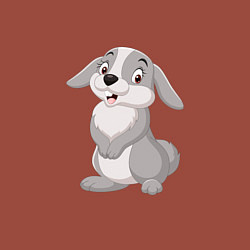 Свитшот хлопковый мужской Милашка Кролик, цвет: кирпичный — фото 2