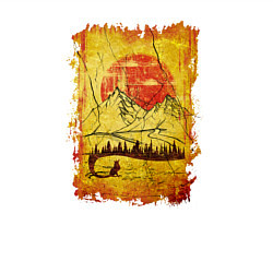 Свитшот хлопковый мужской Лиса на Холсте, цвет: белый — фото 2