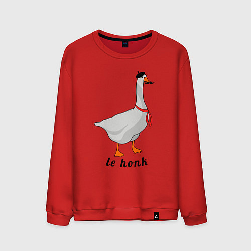 Мужской свитшот Гусь Француз / Красный – фото 1