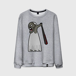 Свитшот хлопковый мужской Бабка Гренни, цвет: меланж