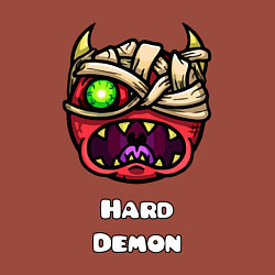 Свитшот хлопковый мужской Geometry Dash hard demon, цвет: кирпичный — фото 2