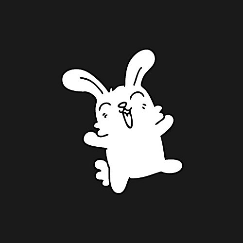 Мужской свитшот Happy Bunny / Черный – фото 3