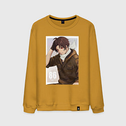 Свитшот хлопковый мужской Синъэй Нодзэн - 86, цвет: горчичный