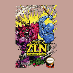 Свитшот хлопковый мужской Zen - intergalactic ninja, цвет: пыльно-розовый — фото 2