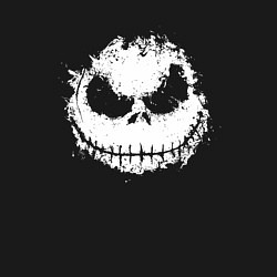 Свитшот хлопковый мужской Jack Skellington face, цвет: черный — фото 2