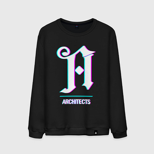 Мужской свитшот Architects glitch rock / Черный – фото 1