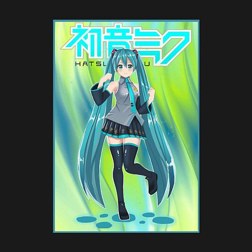 Мужской свитшот Хацунэ Мику / Черный – фото 3