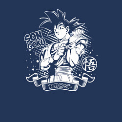 Свитшот хлопковый мужской Son Goku - character - Dragon Ball, цвет: тёмно-синий — фото 2