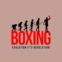 Свитшот хлопковый мужской Boxing evolution, цвет: пыльно-розовый — фото 2