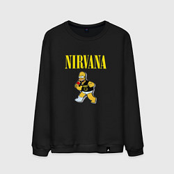 Мужской свитшот Гомер Nirvana